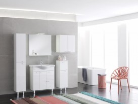 Шафка для ванної Kolpa-san Fiona F 602/600 підвісна 60х60 см ДСП з покриттям з ПВХ білий 507780