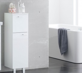 Шафка для ванної Kolpa-san Fiona F 921 підвісна 30.2х91.6 см ДСП з покриттям з ПВХ білий 507770