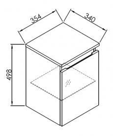 Шкафчик для ванной Kolpa-san IMAN OI 35 подвесной 35.4х49.8 см ДСП антрацит 527460