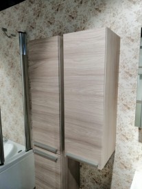 Шкафчик для ванной Kolpa-san Jolie J 902 подвесной 30х90 см ДСП с ПВХ-пленкой сатин дуб 529280