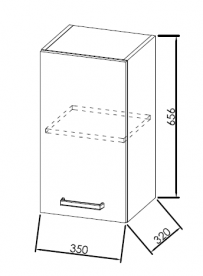 Шкафчик для ванной Kolpa-san Viva V 652 подвесной 35х65.6 см ДСП белый 505770