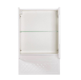 Шафка для ванної підвісної Аквародос Родорс 50х80 см ДСП/МДФ білий АР000001184