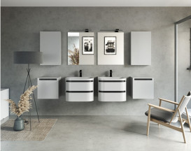 Шафка для ванної підвісна Kolpa San Vittoria OV 45 450x450x325 мм МДФ біла 546240