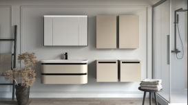 Шкафчик для ванной подвесной Kolpa San Vittoria V 702/20 450x700x200 мм МДФ бежевый 547140