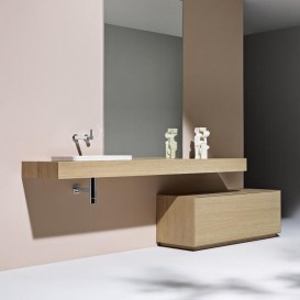 Шкафчик для ванной подвесной Laufen Boutique 90x36x38 см ЛДСП/МДФ светлый дуб H4090001502501