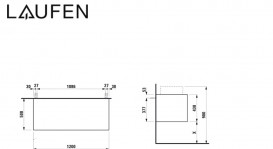 Шкафчик для ванной подвесной Laufen Boutique 120x50x43 см ЛДСП/МДФ темный дуб H4090501502511