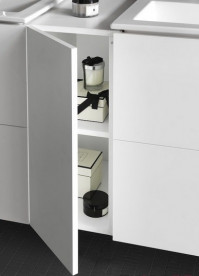 Шкафчик для ванной подвесной Laufen Kartell 30х48,7х70 см петли слева МДФ белый матовый  H4082710336401