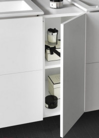 Шкафчик для ванной подвесной Laufen Kartell 30х48,7х70 см петли справа МДФ белый матовый H4082720336401