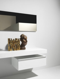 Шкафчик для ванной подвесной Laufen Space 58,5x51,8x24,9 см HPL белый матовый H4111311601001