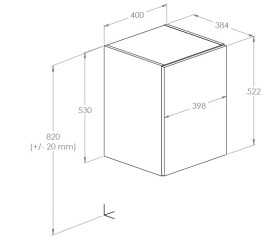 Шкафчик для ванной Roca Kwadro 40х38,4 см с корзиной ДСП дуб Canela A857973808