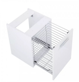 Шафка для ванної Roca Kwadro 40х38,4 см з кошиком ДСП білий глянсовий A857973806