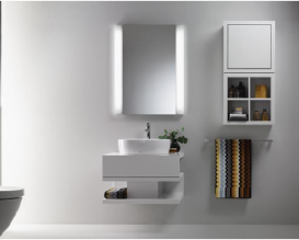 Шкафчик для ванной TOTO NC подвесной открытый венге FU10014A-VO