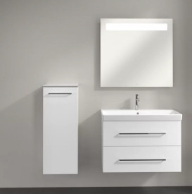 Шкафчик для ванной Villeroy & Boch Avento 35х40,4 см петли слева МДФ с акриловым покрытием стекло белое A89500B4