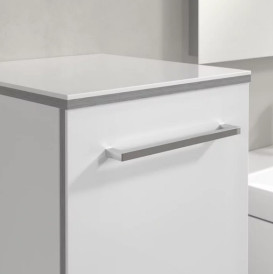 Шкафчик для ванной Villeroy & Boch Avento 35х40,4 см петли слева МДФ с акриловым покрытием стекло белое A89500B4