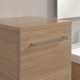 Шафка для ванної Villeroy & Boch Avento 35х40,4 см петлі зліва ДСП в'яз друкарський A89500PN