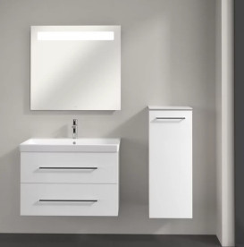 Шкафчик для ванной Villeroy & Boch Avento 35х40,4 см петли справа МДФ с акриловым покрытием стекло белое A89501B4