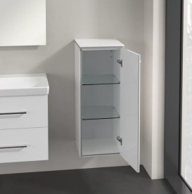 Шкафчик для ванной Villeroy & Boch Avento 35х40,4 см петли справа МДФ с акриловым покрытием стекло белое A89501B4