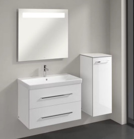 Шкафчик для ванной Villeroy & Boch Avento 35х40,4 см петли справа МДФ с акриловым покрытием стекло белое A89501B4