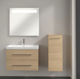 Шафка для ванної Villeroy & Boch Avento 35х40,4 см петлі праворуч ДСП північний дуб A89501VJ