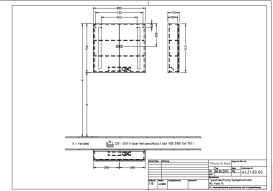 Шафка для ванної Villeroy & Boch My View 14 80x75 см з підсвічуванням алюміній/дзеркало A4218000