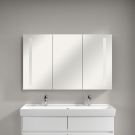 Шафка для ванної Villeroy & Boch My View 14 120x75 см з підсвічуванням алюміній/дзеркало A4231200