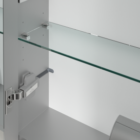 Шафка для ванної Villeroy & Boch My View 14 120x75 см з підсвічуванням алюміній/дзеркало A4231200