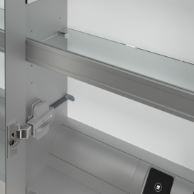 Шкафчик для ванной Villeroy & Boch My View 14+ 130x75 см с подсветкой алюминий/зеркало A4331300