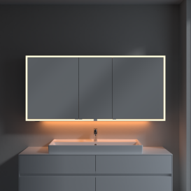 Шафка для ванної Villeroy & Boch My View Now 160x75 см з підсвічуванням алюміній/дзеркало A4551600