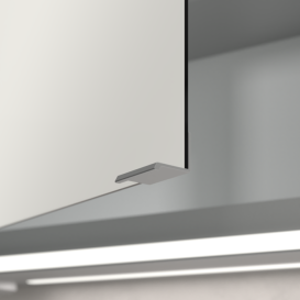 Шкафчик для ванной Villeroy & Boch My View Now 140x75 см с подсветкой алюминий/зеркало A4551400