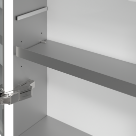 Шафка для ванної Villeroy & Boch My View Now 130x75 см з підсвічуванням алюміній/дзеркало A4551300