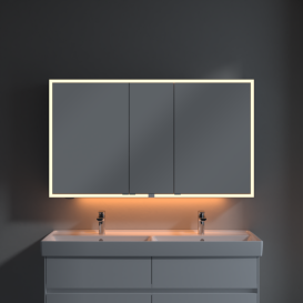 Шафка для ванної Villeroy & Boch My View Now 130x75 см з підсвічуванням алюміній/дзеркало A4551300