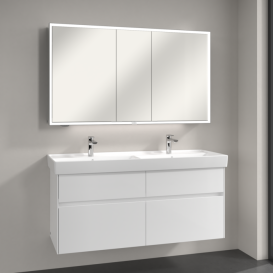 Шафка для ванної Villeroy & Boch My View Now 130x75 см з підсвічуванням алюміній/дзеркало A4551300