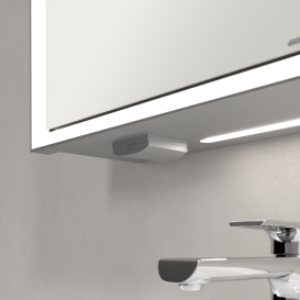 Шафка для ванної Villeroy & Boch My View Now 120x75 см з підсвічуванням алюміній/дзеркало A4551200