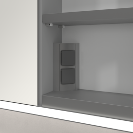 Шафка для ванної Villeroy & Boch My View Now 120x75 см з підсвічуванням алюміній/дзеркало A4551200