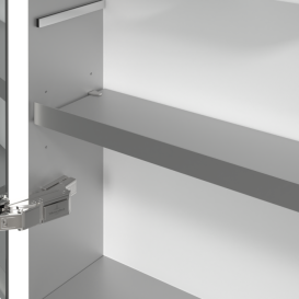 Шафка для ванної Villeroy & Boch My View Now 60x75 см з підсвічуванням алюміній/дзеркало A4556L00