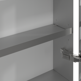 Шкафчик для ванной Villeroy & Boch My View Now 60x75 см с подсветкой алюминий/зеркало A4556R00