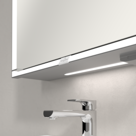 Шкафчик для ванной Villeroy & Boch My View Now 60x75 см с подсветкой алюминий/зеркало A4556R00