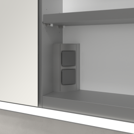 Шафка для ванної Villeroy & Boch My View Now 160x75 см з підсвічуванням алюміній/дзеркало A4561600