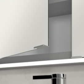 Шафка для ванної Villeroy & Boch My View Now 140x75 см з підсвічуванням алюміній/дзеркало A4561400