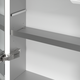 Шафка для ванної Villeroy & Boch My View Now 130x75 см з підсвічуванням алюміній/дзеркало A4561300