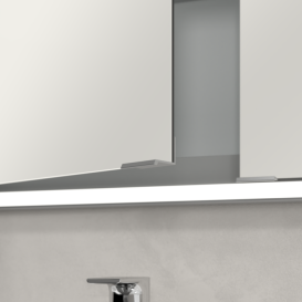 Шафка для ванної Villeroy & Boch My View Now 120x75 см з підсвічуванням алюміній/дзеркало A4561200