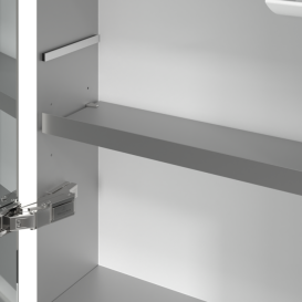 Шафка для ванної Villeroy & Boch My View Now 120x75 см з підсвічуванням алюміній/дзеркало A4561200