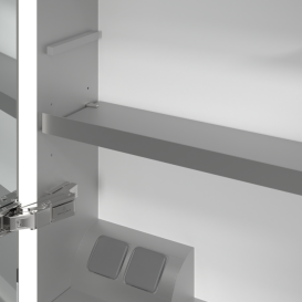 Шафка для ванної Villeroy & Boch My View Now 100x75 см з підсвічуванням алюміній/дзеркало A4561000