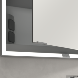 Шкафчик для ванной Villeroy & Boch My View Now 60x75 см с подсветкой алюминий/зеркало A4566R00