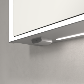 Шкафчик для ванной Villeroy & Boch My View Now 160x75 см с подсветкой алюминий/зеркало A4571600