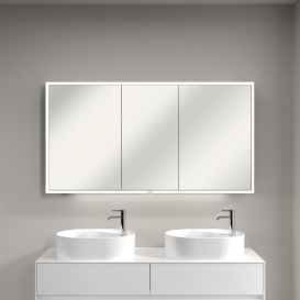 Шафка для ванної Villeroy & Boch My View Now 140x75 см з підсвічуванням алюміній/дзеркало A4571400