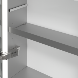 Шкафчик для ванной Villeroy & Boch My View Now 130x75 см с подсветкой алюминий/зеркало  A4571300