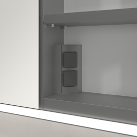 Шафка для ванної Villeroy & Boch My View Now 120x75 см з підсвічуванням алюміній/дзеркало A4571200