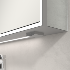 Шафка для ванної Villeroy & Boch My View Now 100x75 см з підсвічуванням алюміній/дзеркало A4571000