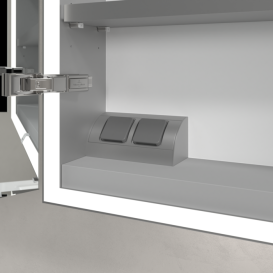 Шафка для ванної Villeroy & Boch My View Now 100x75 см з підсвічуванням алюміній/дзеркало A4571000